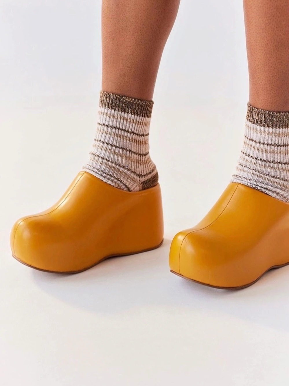 Jeffrey Campbell vegan Cloggin Platform Clog Platform Clogs Yellow US 8